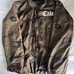 Camo windbreaker